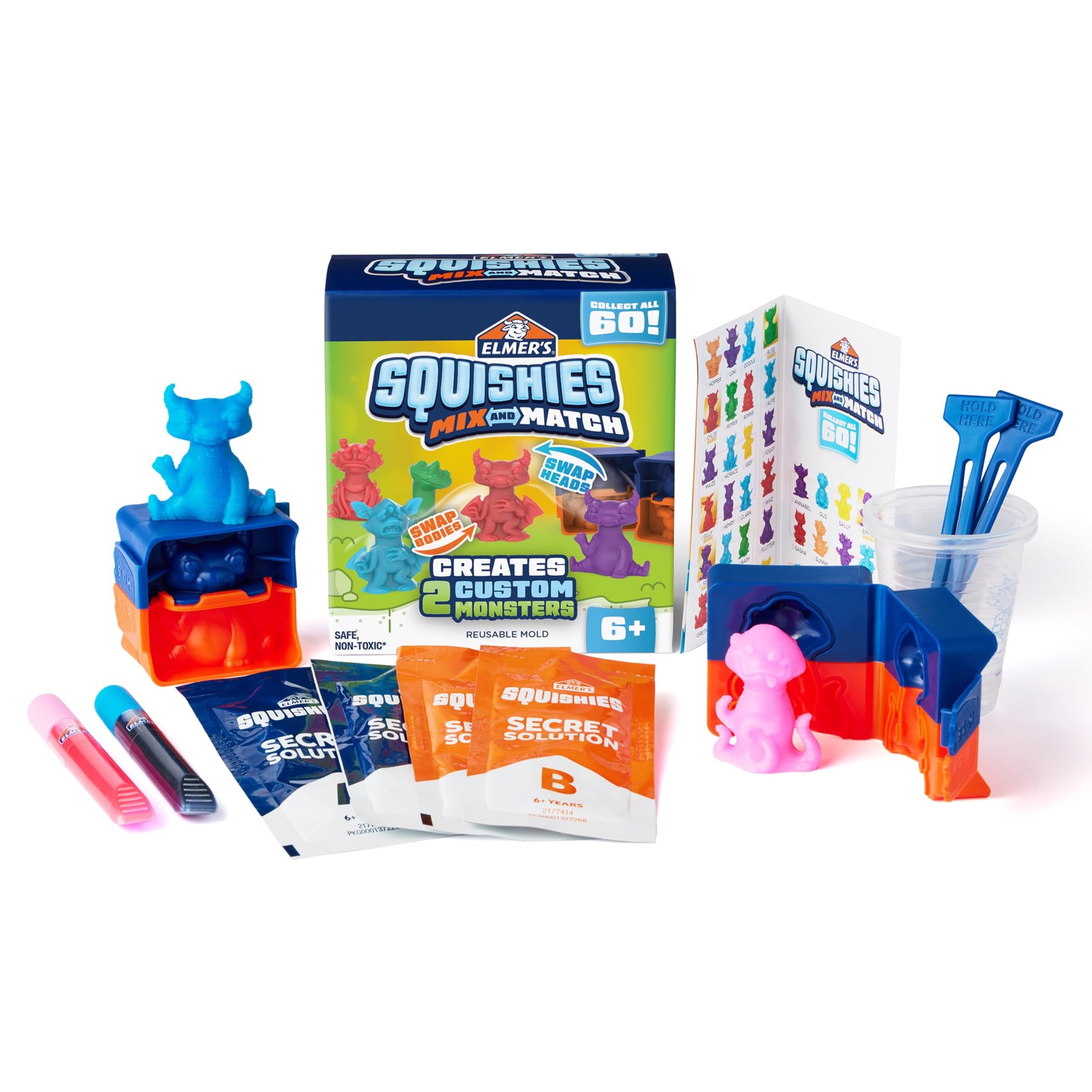 Elmer’s Squishies Mix and Match DIY Squishy Toys Kids Crafts