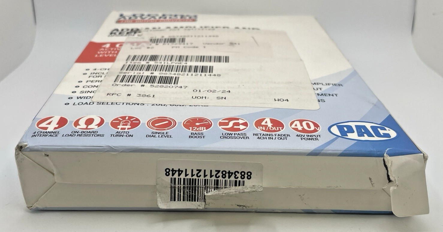 PAC LPA-E.4 LocPRO Advanced 4-CH Active Line Output Converter NEW-OPEN BOX #E110