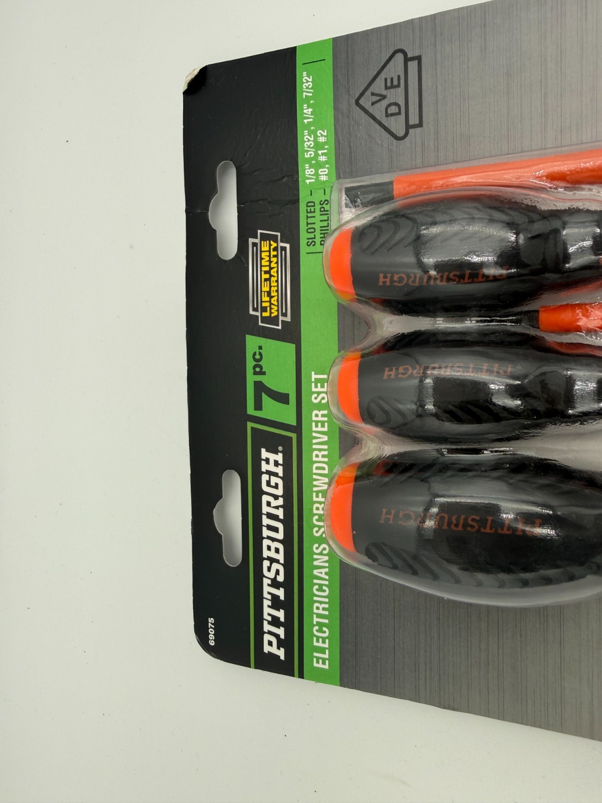 PITTSBURGH 7PC ELECTRICIAN SCREEWDRIVER SET MAGNETIC TIPS 69075