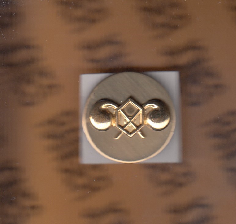 US ARMY Enlisted Chemical Branch badge clutchback c/b