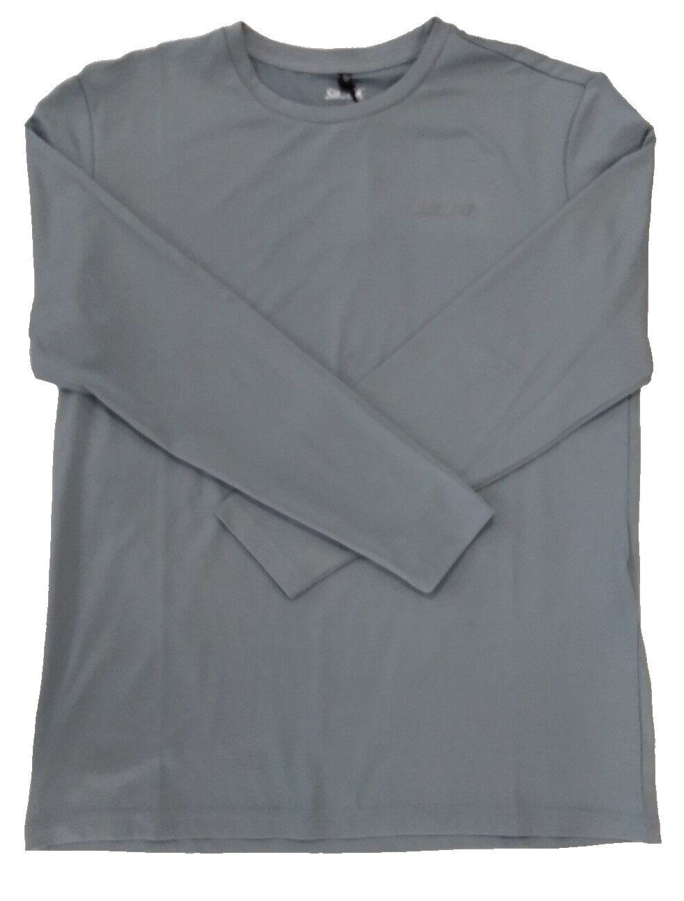 SikSilk Men's Impulse Poly L/S Tee - Grey - Medium