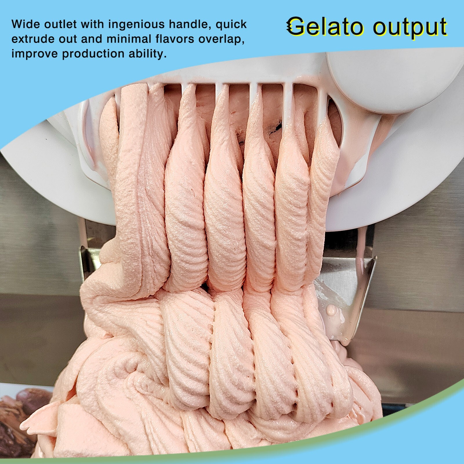 Kolice Commercial Gelato Hard Ice Cream Machine with Sterilization Function