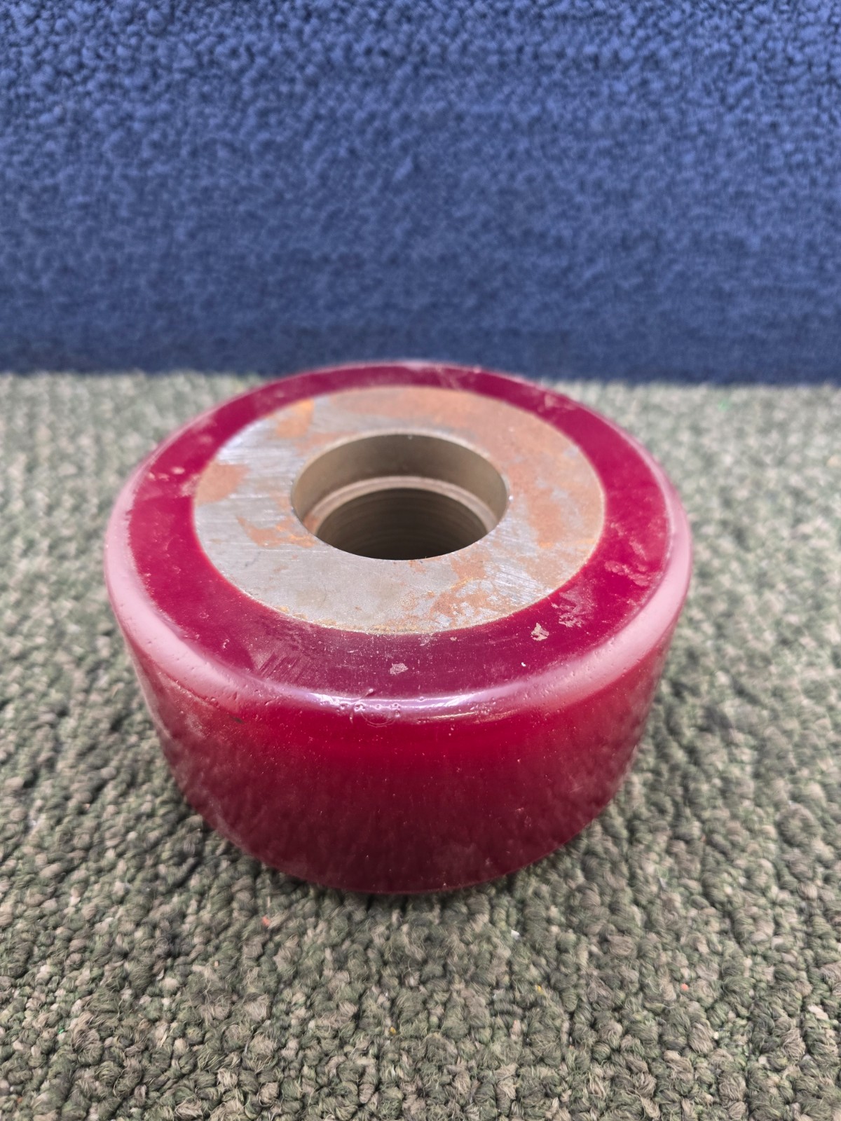 Heavy-Duty Red Polyurethane Load Wheel 5" Width x 2-1/2" Height For Forklifts