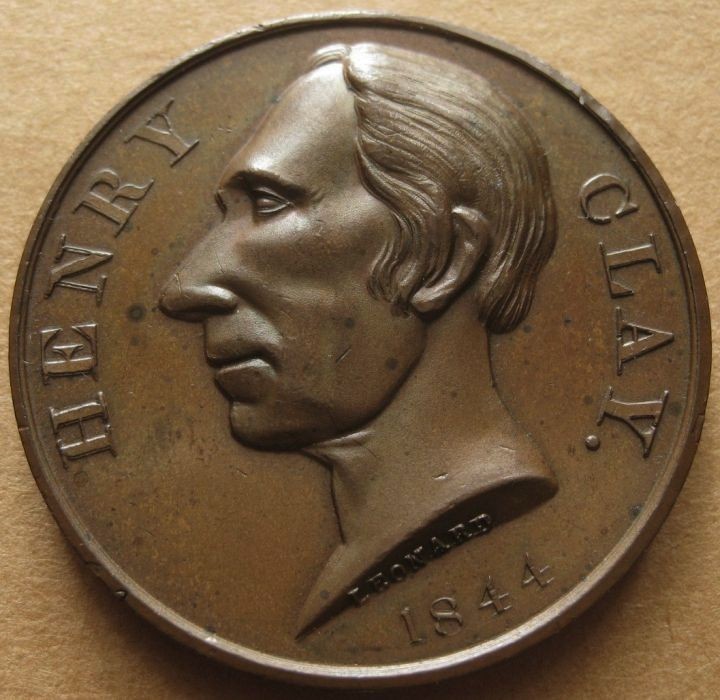 Political Medal HC 1844-6 CH UNC - Henry Clay - Wealth of a Nation....Industry
