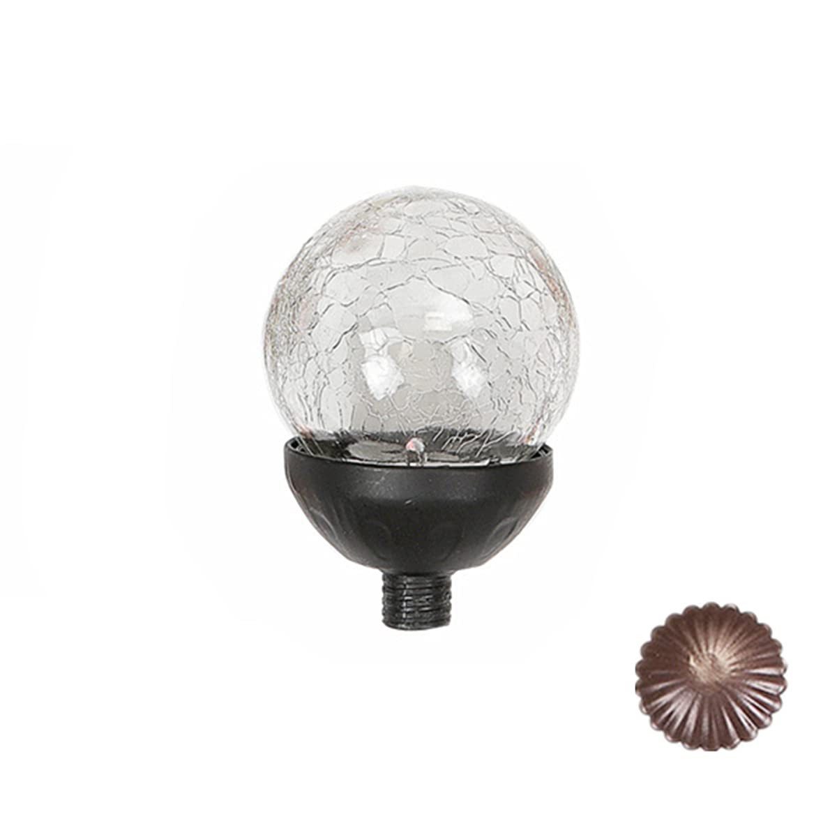 Solar Powered Glass Ball+Accessories  for Solar Wind Spinner Replacement Sola...
