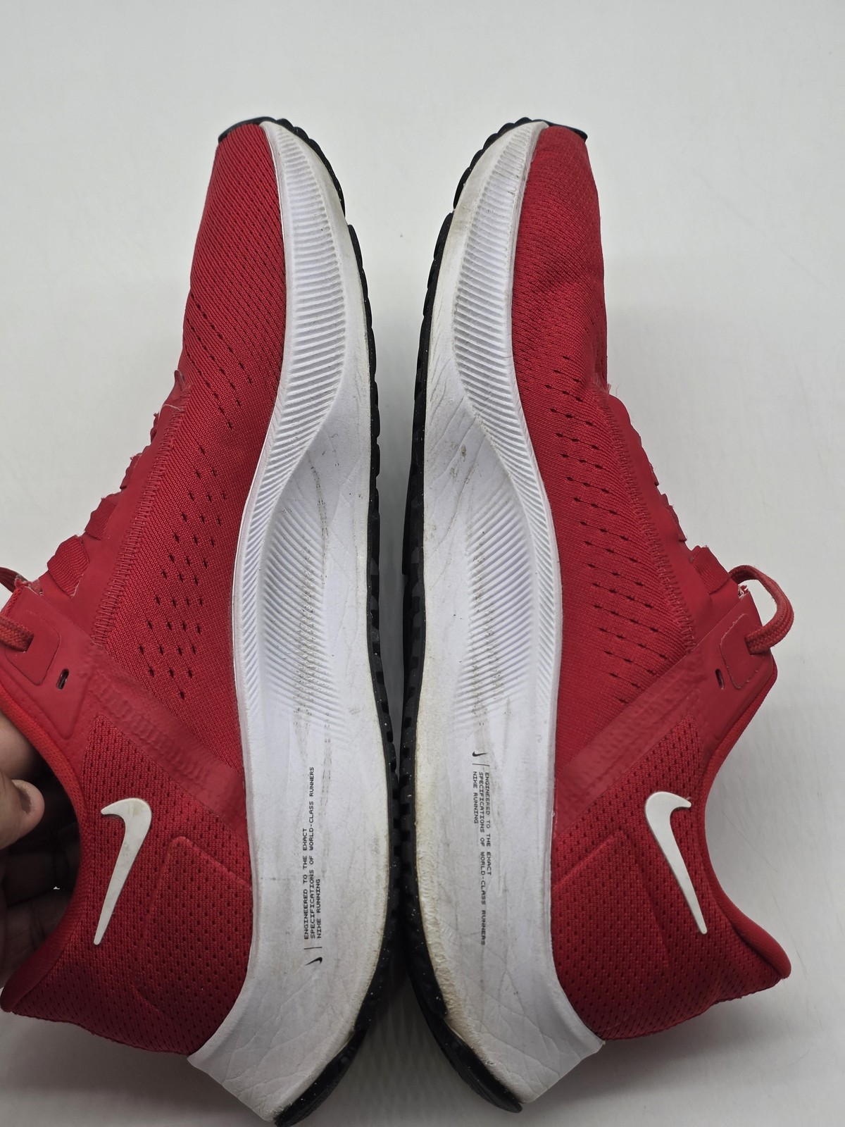 Nike Air Zoom Pegasus 38 Shoes Mens Size 11.5 Red Damaged Sneakers Cz1893-600
