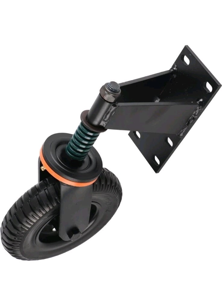 8-inch Fence Gate Wheels, High Carbon Steel and Rubber Gate Casters for Metal...