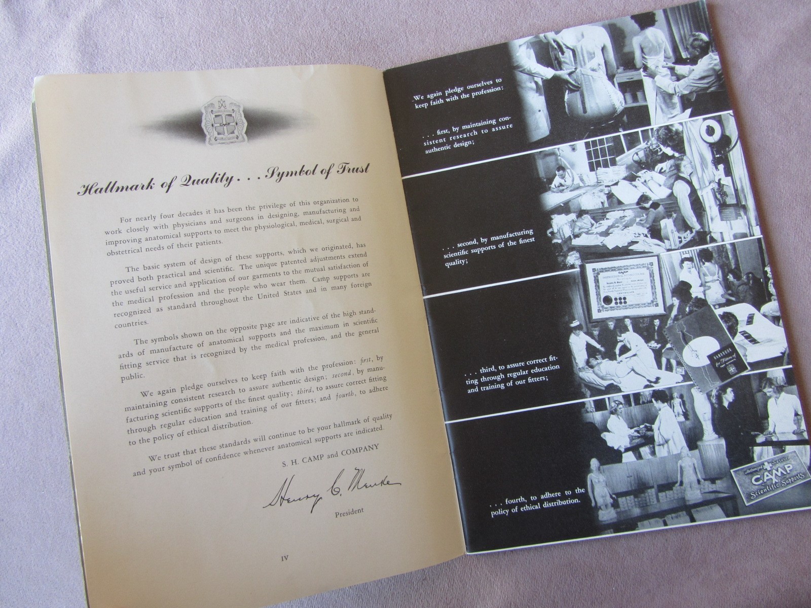 1948 Physicians + Surgeons Reference Book *Prescribing CAMP Anatomical Supports