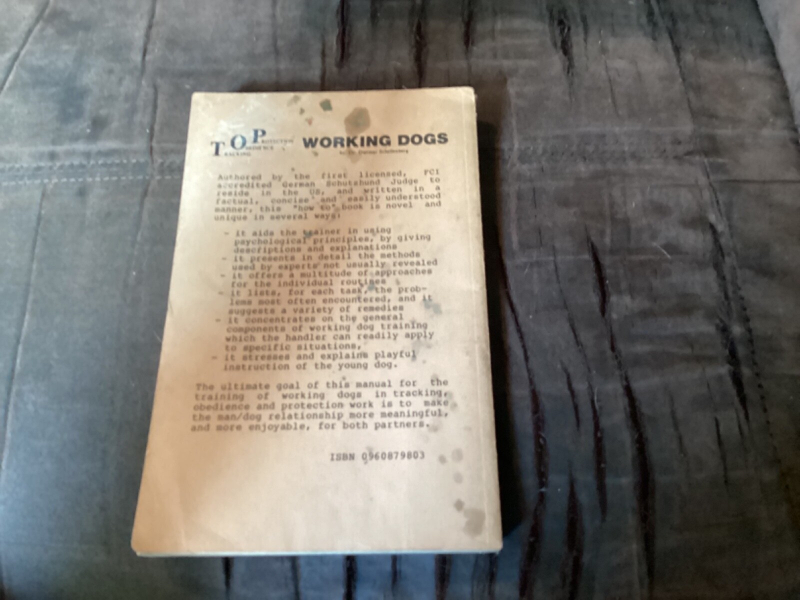 Dietmar Schellenberg "Top Working Dogs - A Training Manual"