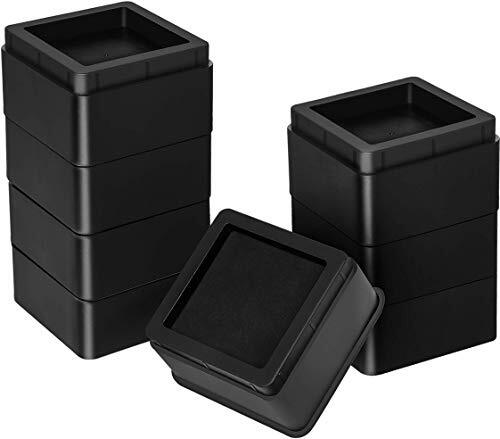 Furniture and Bed Risers - 2 Inch Stackable Square Risers Utopia Bedding