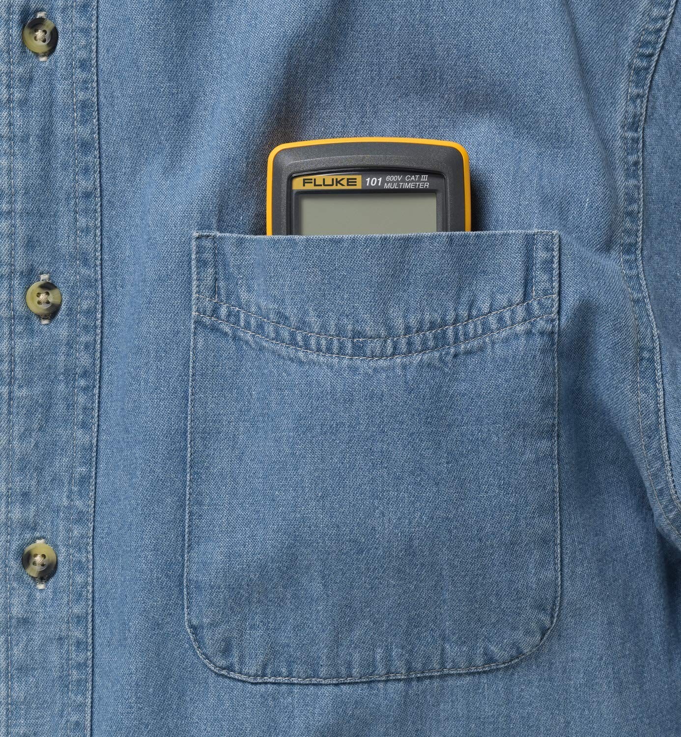 Fluke 101 Basic Digital Multimeter Pocket Portable Meter Equipment Industrial