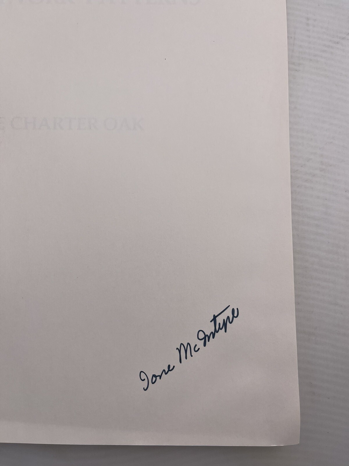 American History in Patchwork Patterns The Charter Oak by Ione McIntyre Signed