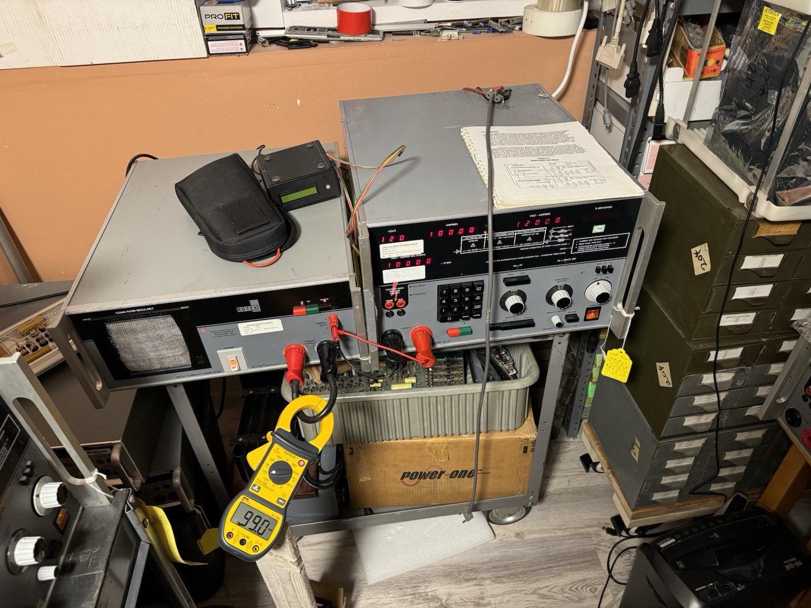 Used Rotek Precision Power and Energy Meter Calibrator 811A (50A) and 880B (100A