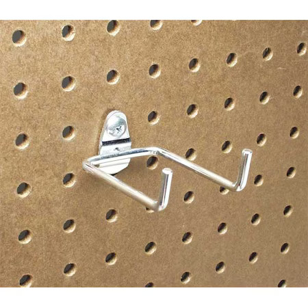 Triton Products 72318 2-3/4 In. Double Rod 80 Degree Bend Steel Pegboard Hook