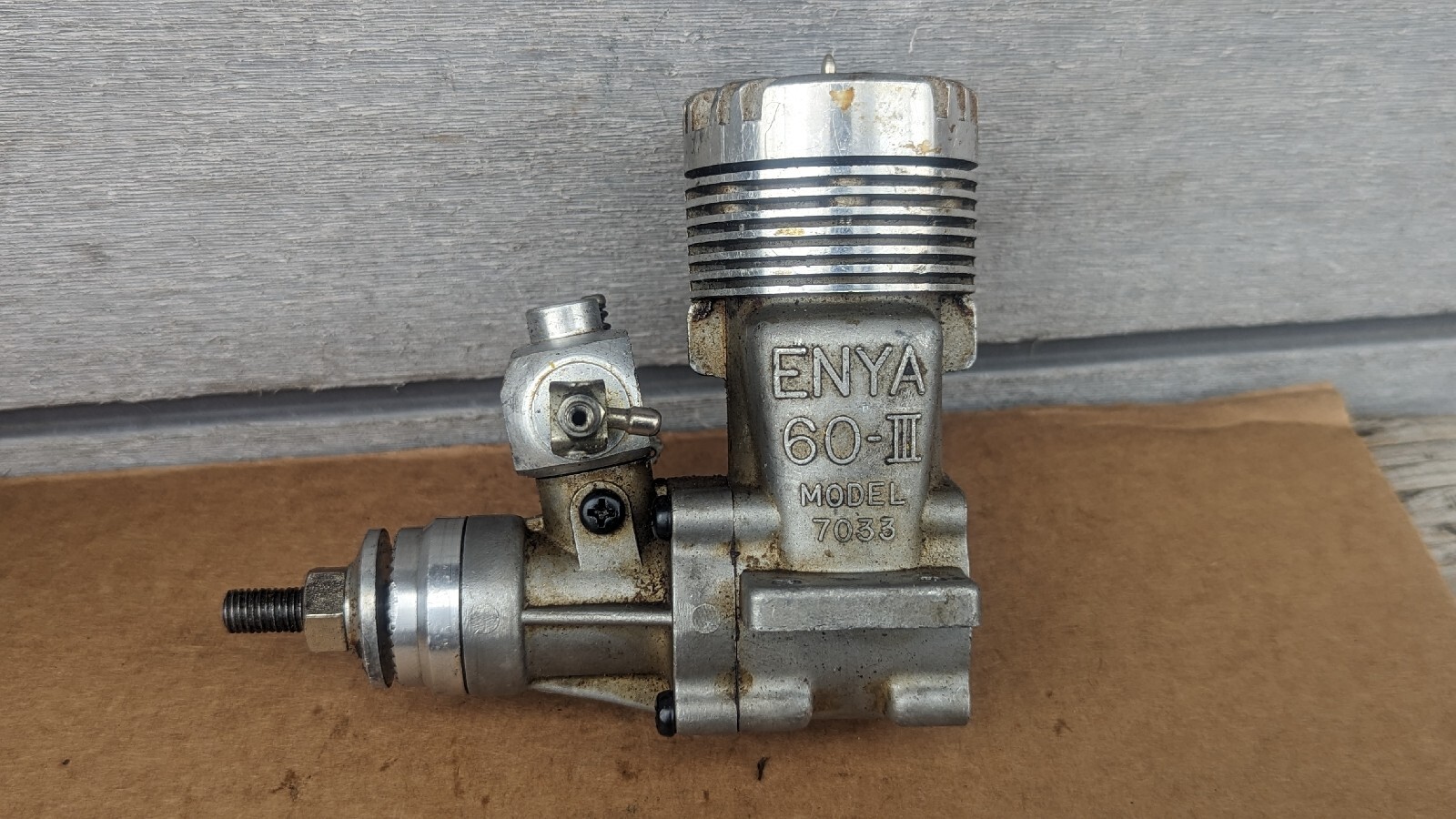 Enya 60 III  .60 Nitro RC Engine #7033 - FOR PARTS OR DISPLAY VINTAGE RC
