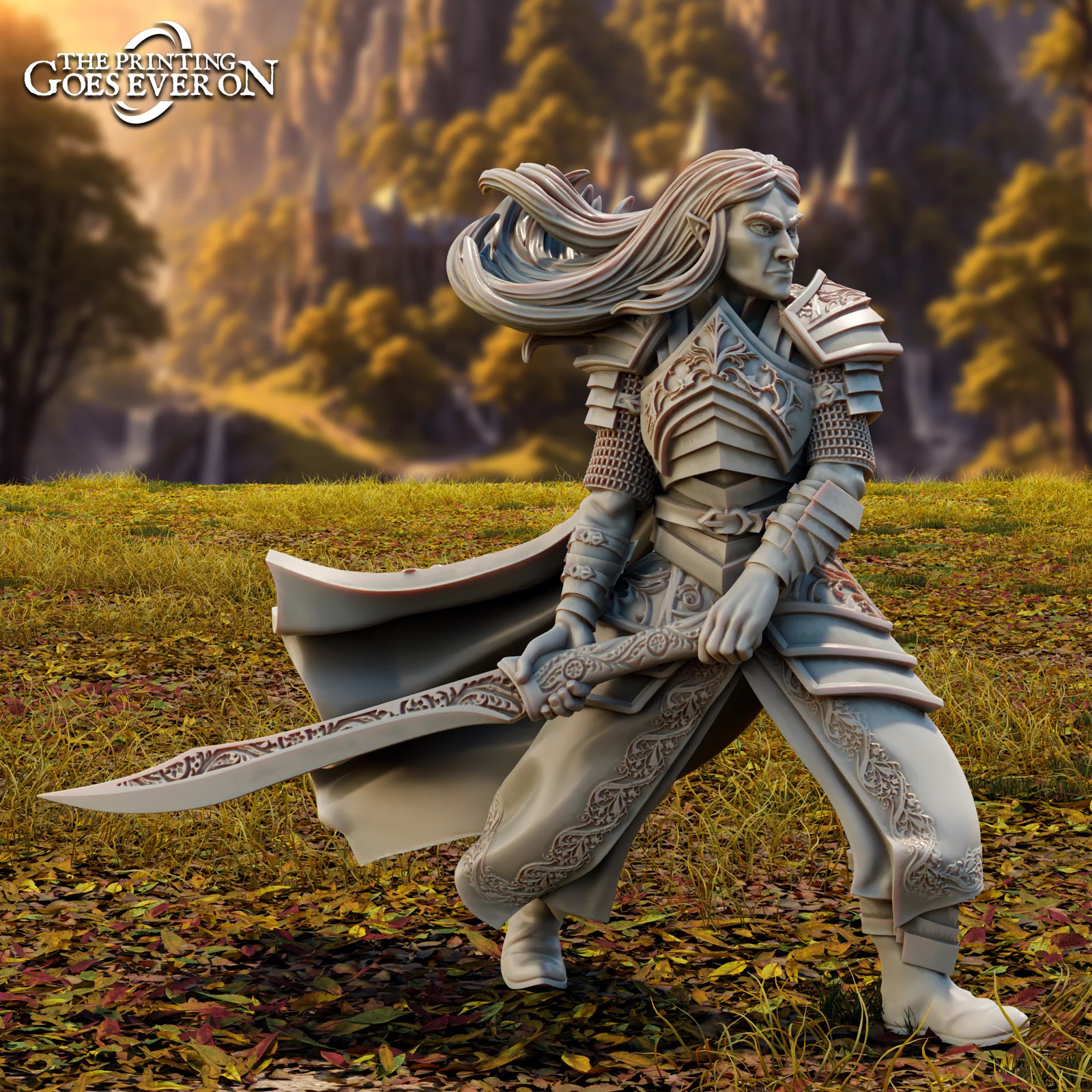 Lord Goloccel on Foot - 28-120mm Tales of the - Resin Tabletop Miniature