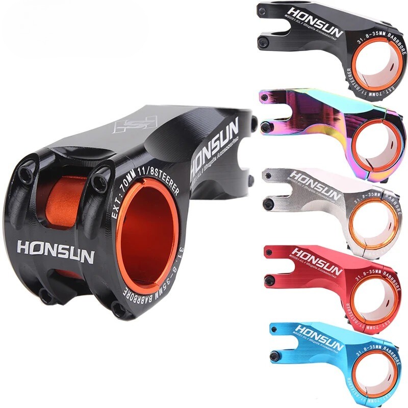 Bike Stem 31.8-35mm 70mm CNC Ultralight MTB Road Bicycle Stem 17Degree Aolly