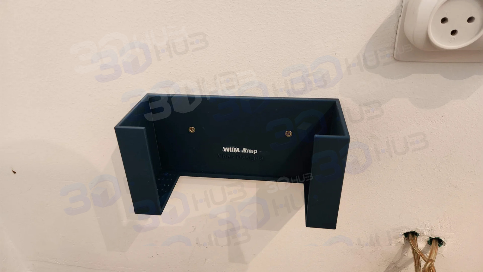 WiiM Amp Wall Mount Bracket - Vertical Installation 2-Screw