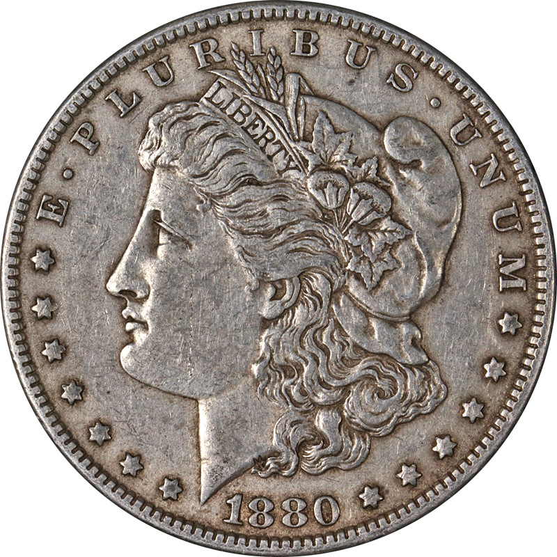1880-P Morgan Silver Dollar Nicely Circulated - Great Set Builder - STOCK