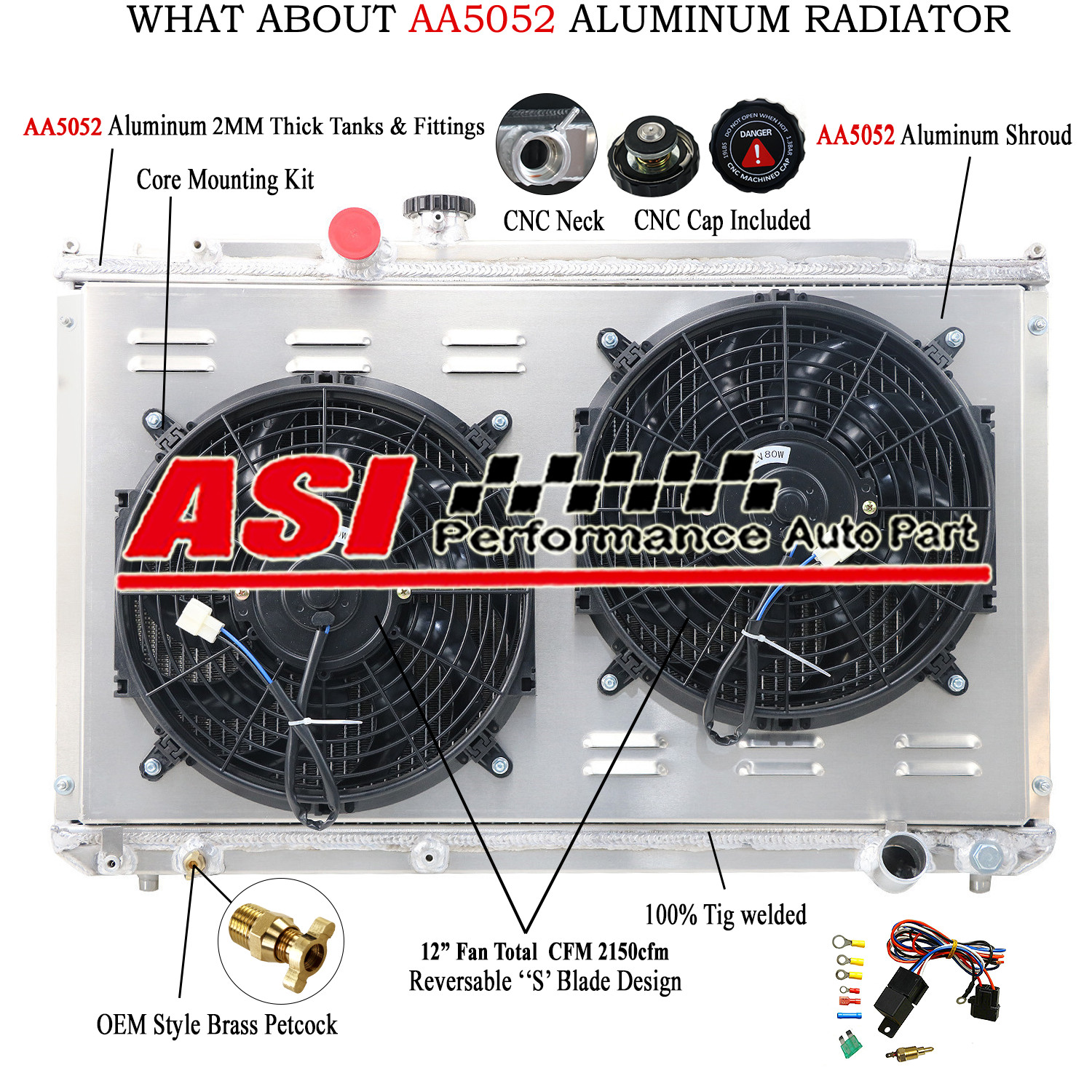 3 Row Radiator+Shroud Fan For 96-2001 TOYOTA MARK II JZX100 1JZ-GTE L4 2.5L MT