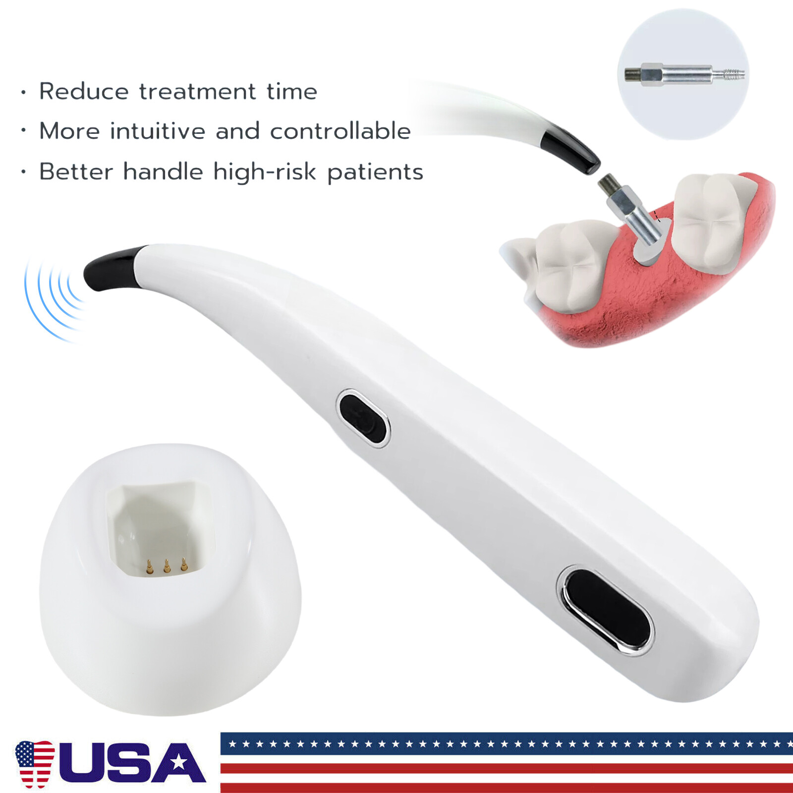 Dental Monitor Osseointegration RFA Inplant Stability Test Unit ISQ USA