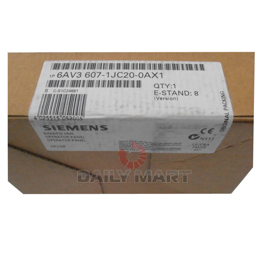 New In Box SIEMENS 6AV3607-1JC20-0AX1 6AV3 607-1JC20-0AX1 Touch Screen