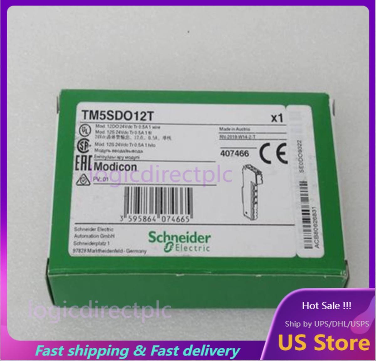 NEW SCHNEIDER TM5SDO12T Digital Output Module US Free TAX