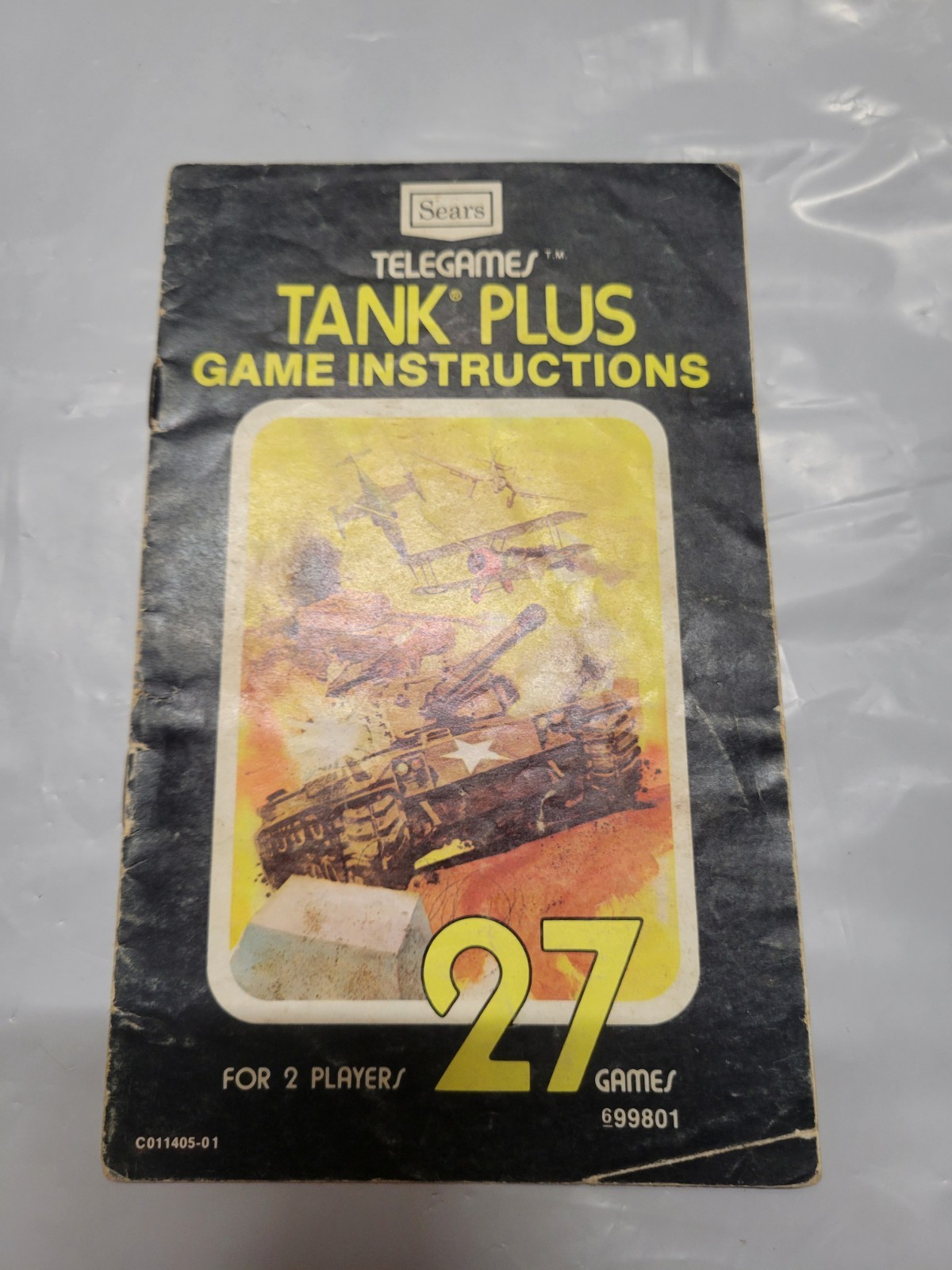Sears Tele-Games Tank Plus - Game Instructions only Ships N 24h