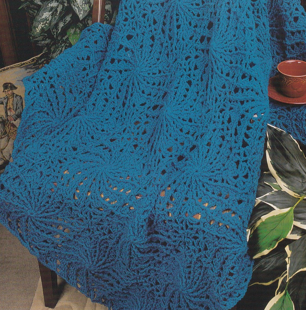 Crochet Afghan Pattern WHEELS AFGHAN Instructions Annie's Club