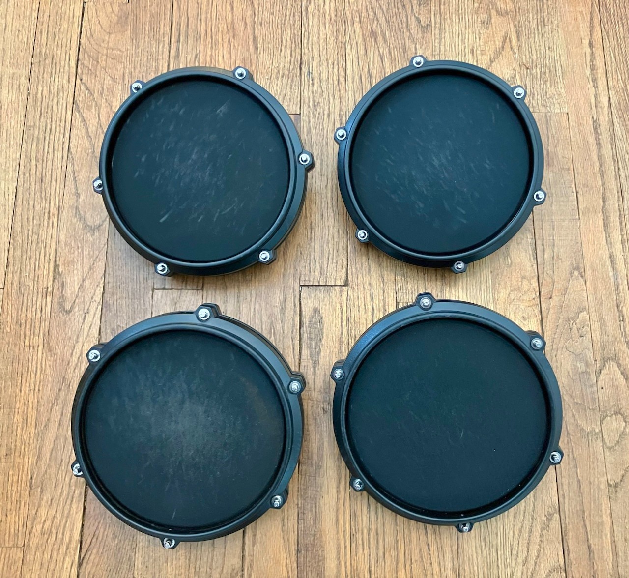4x Alesis 8” Tom Mesh Drum Pads (Used Single Zone Marks) Turbo Express