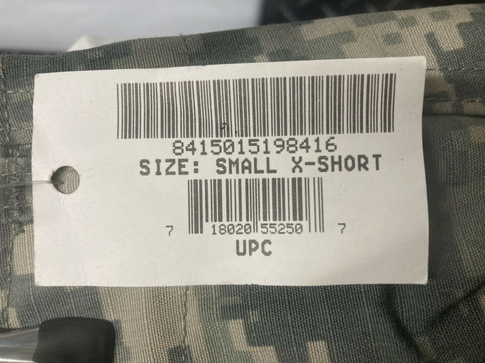 ACU Combat Uniform Trousers Small X Short NOS