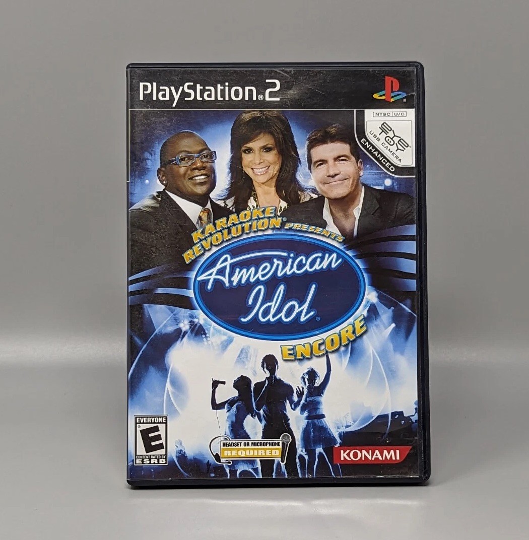 Karaoke Revolution American Idol  PS2 PlayStation 2 Replacement Case & Manual