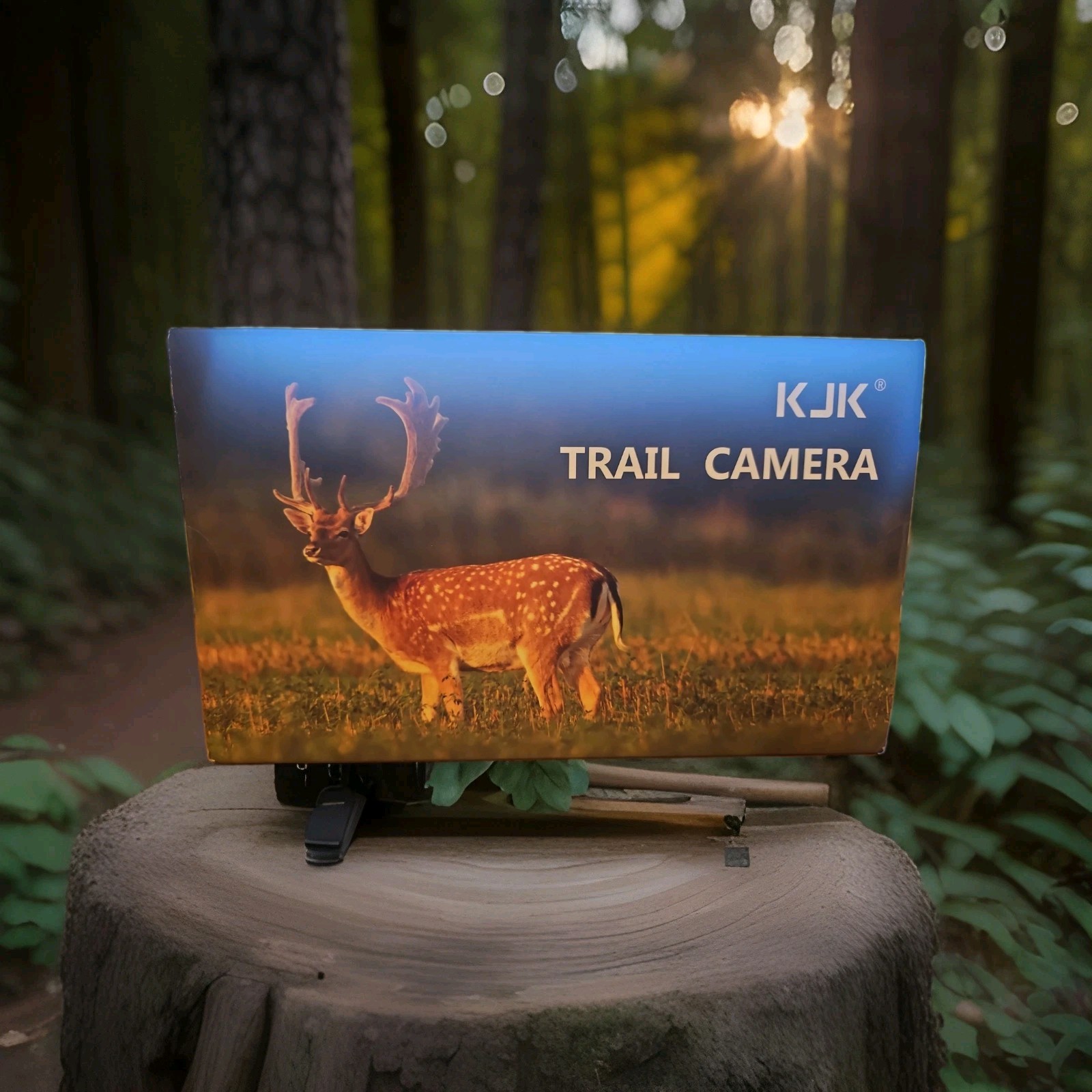 KJK-TRAIL CAMERA-IP67 WATERPROOF-WIDE PIR SENSOR DETECTION-128GB MEMORY CARD-NEW
