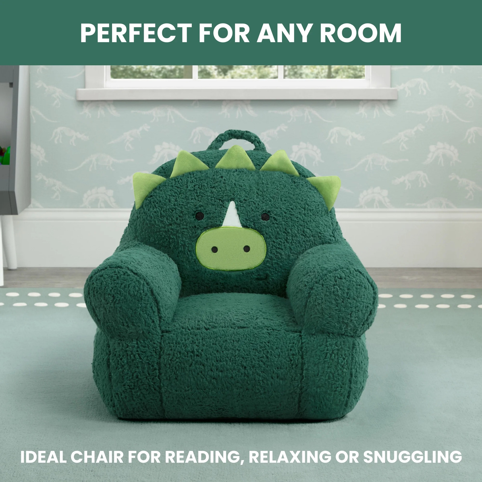 DLT Children Dinosaur Cozee Buddy Chair, Green