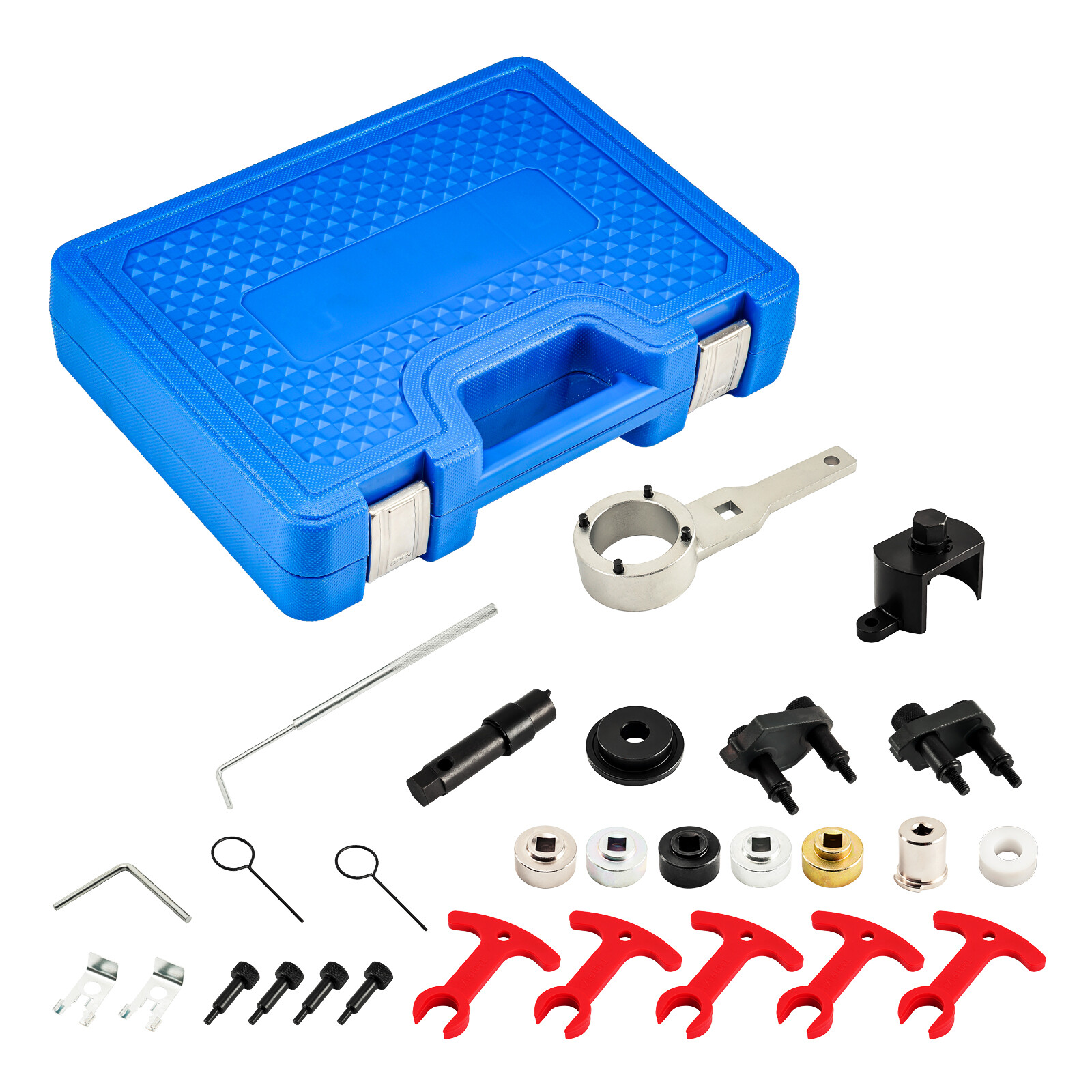 23pcs Engine Timing Tool Kit Camshaft Locking Tool XC4111C for Audi VW Blue Box