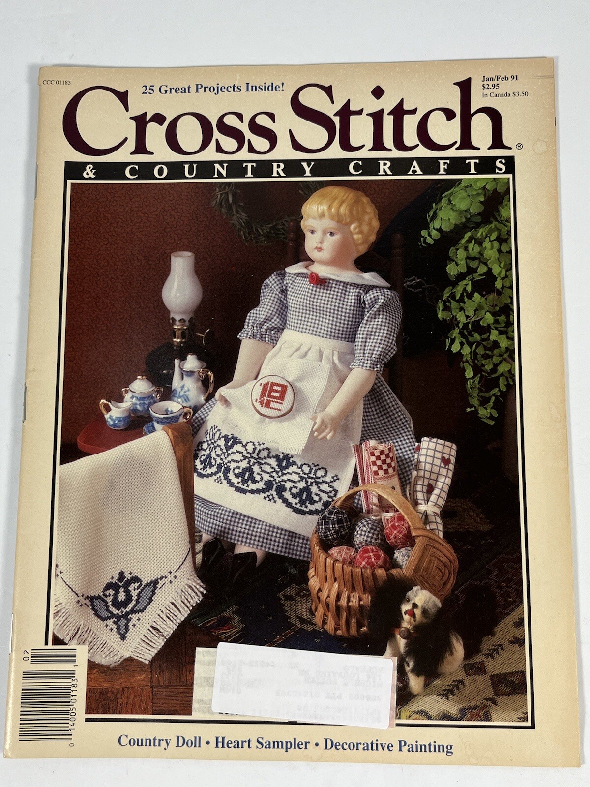 Better Homes and Gardens Cross Stitch Magazine Patterns Craft Needlework Jan 91