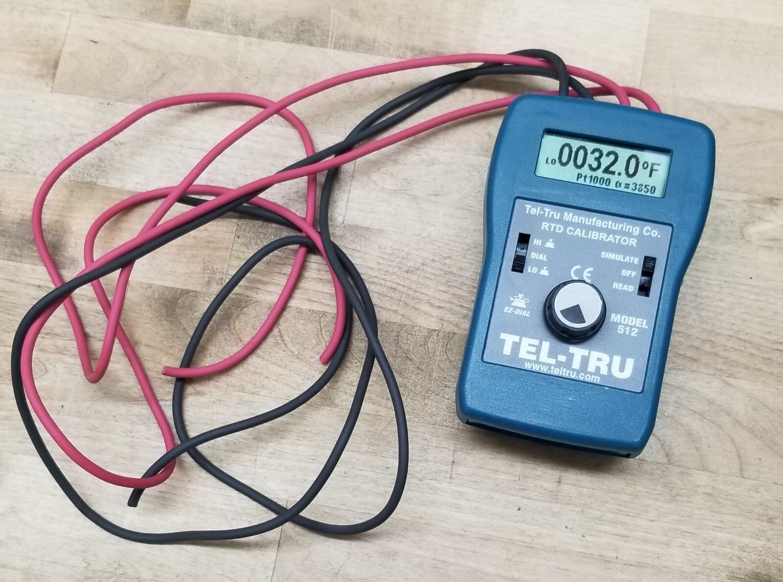 Tel-Tru Model 512 RTD Calibrator PT1000 Tel Tru