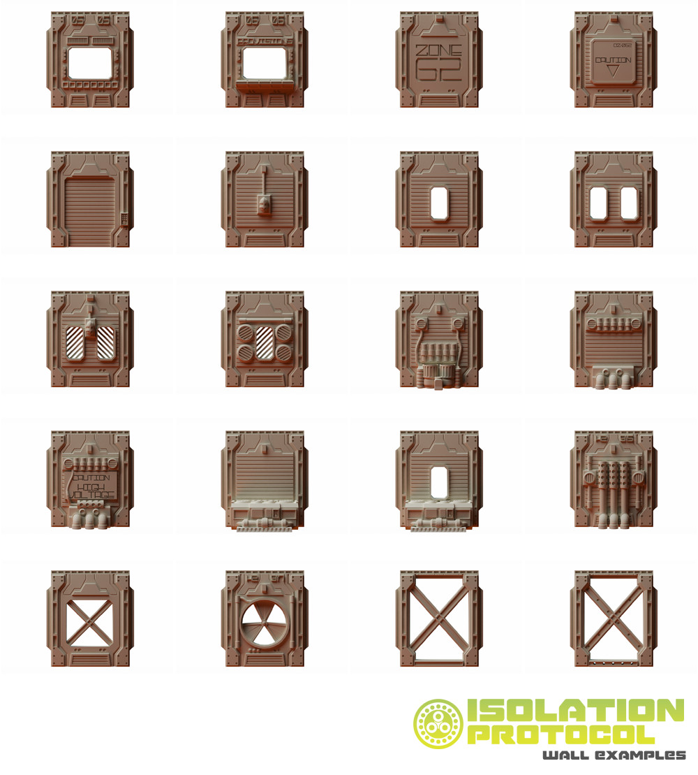 28mm Isolation Protocol Modular Sci-Fi Terrain System Interior Ship Base Builder