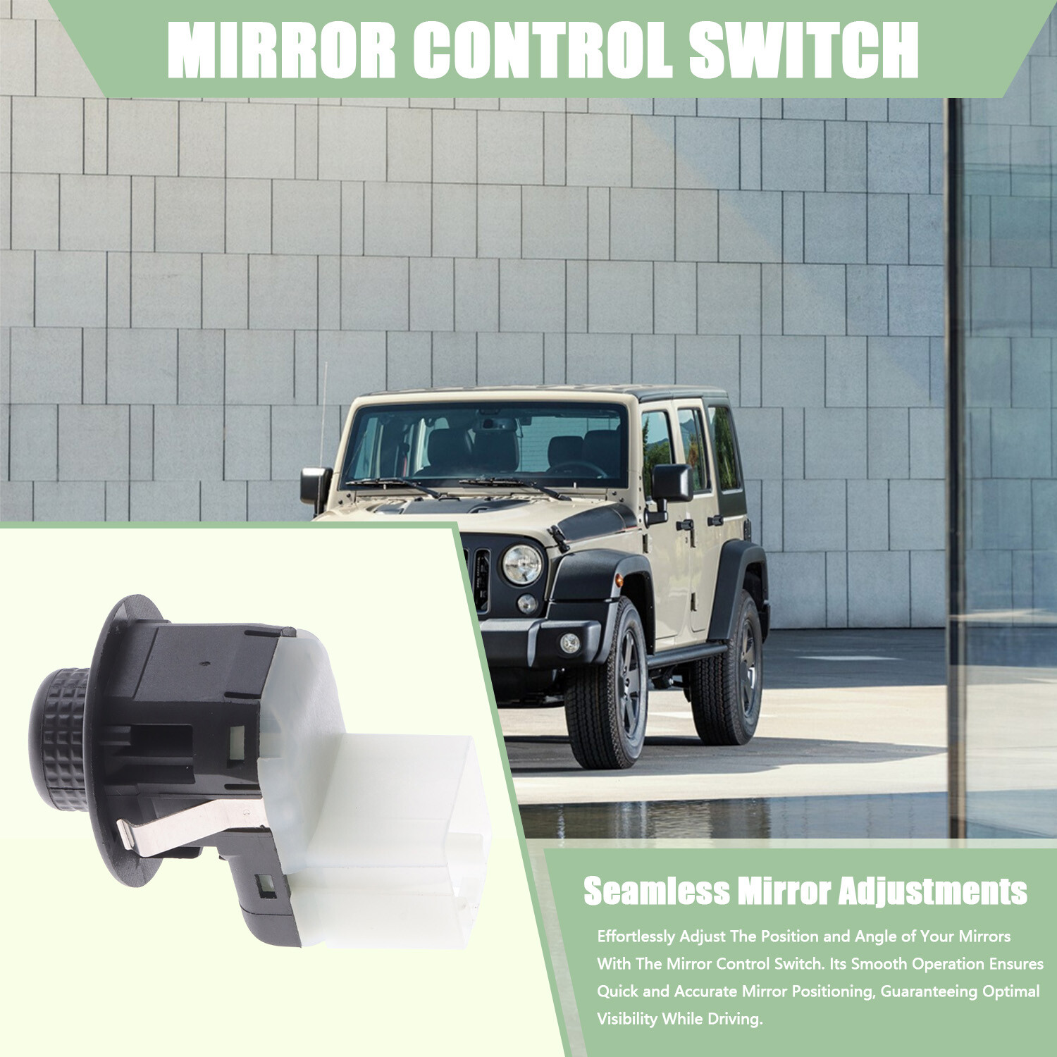 Power Mirror Switch for 2011-2017 Jeep Wrangler 2011-2014 Dodge Challenger