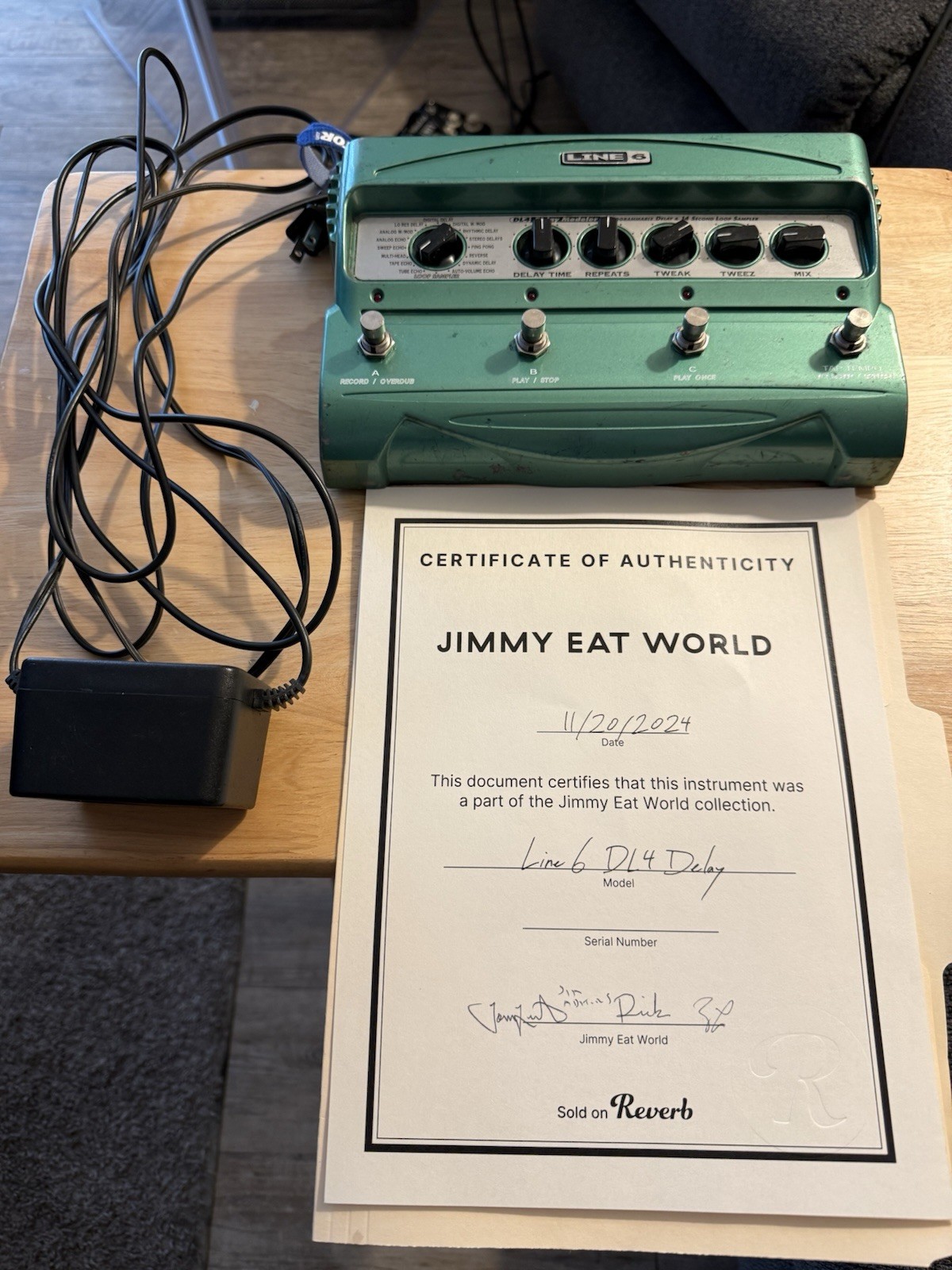 Line 6 DL4 Delay Modeler - owned and used by touring artist Jimmy Eat World