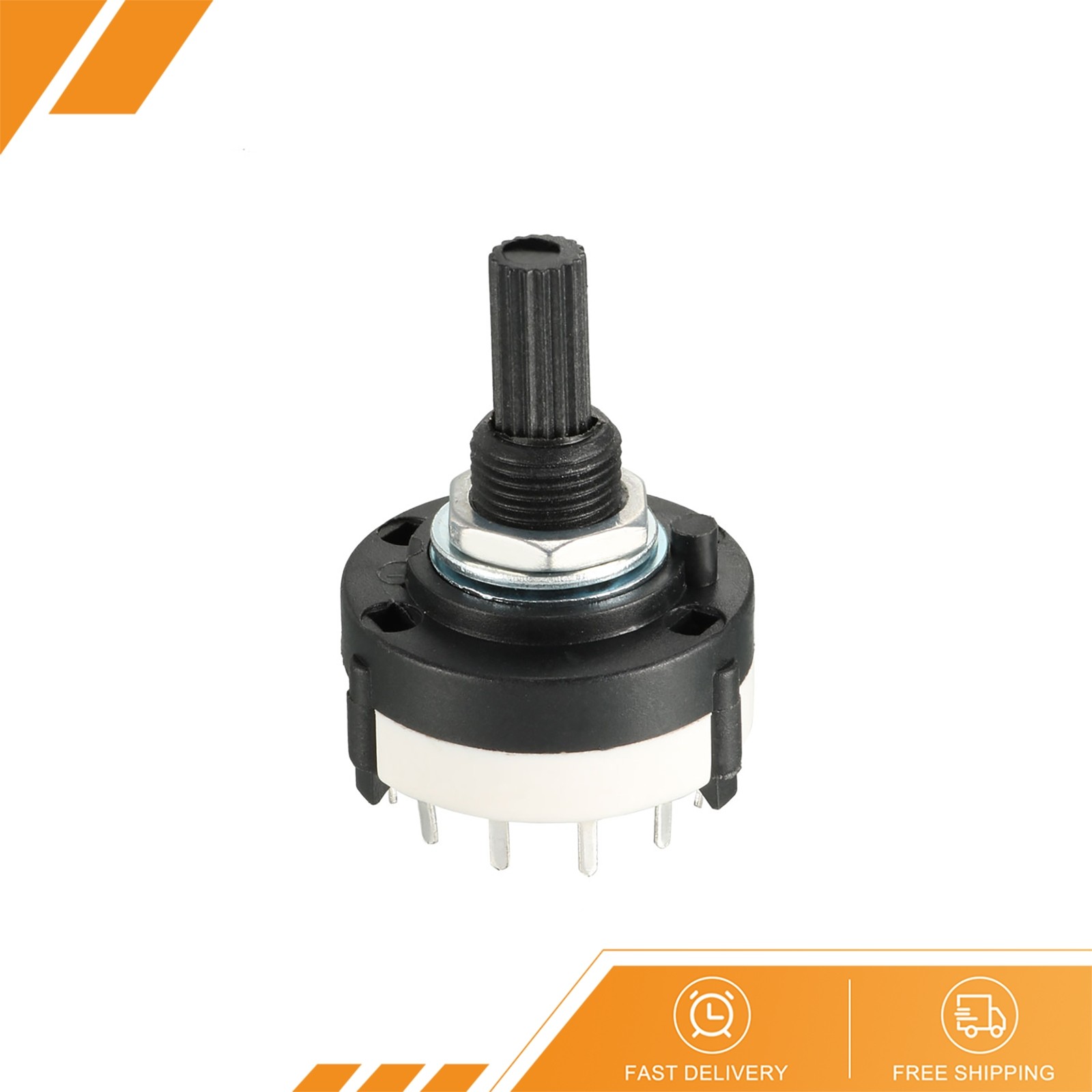 14Pin 2P6T 2Pole 6Position Single Deck Band Channel Rotary Switch Selector