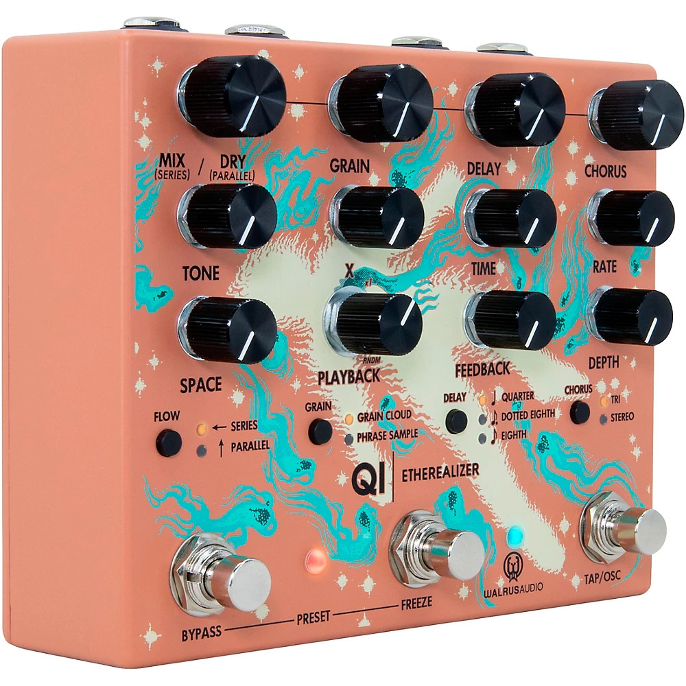 Walrus Audio Qi Etherealizer MultiEffects Pedal Terracotta
