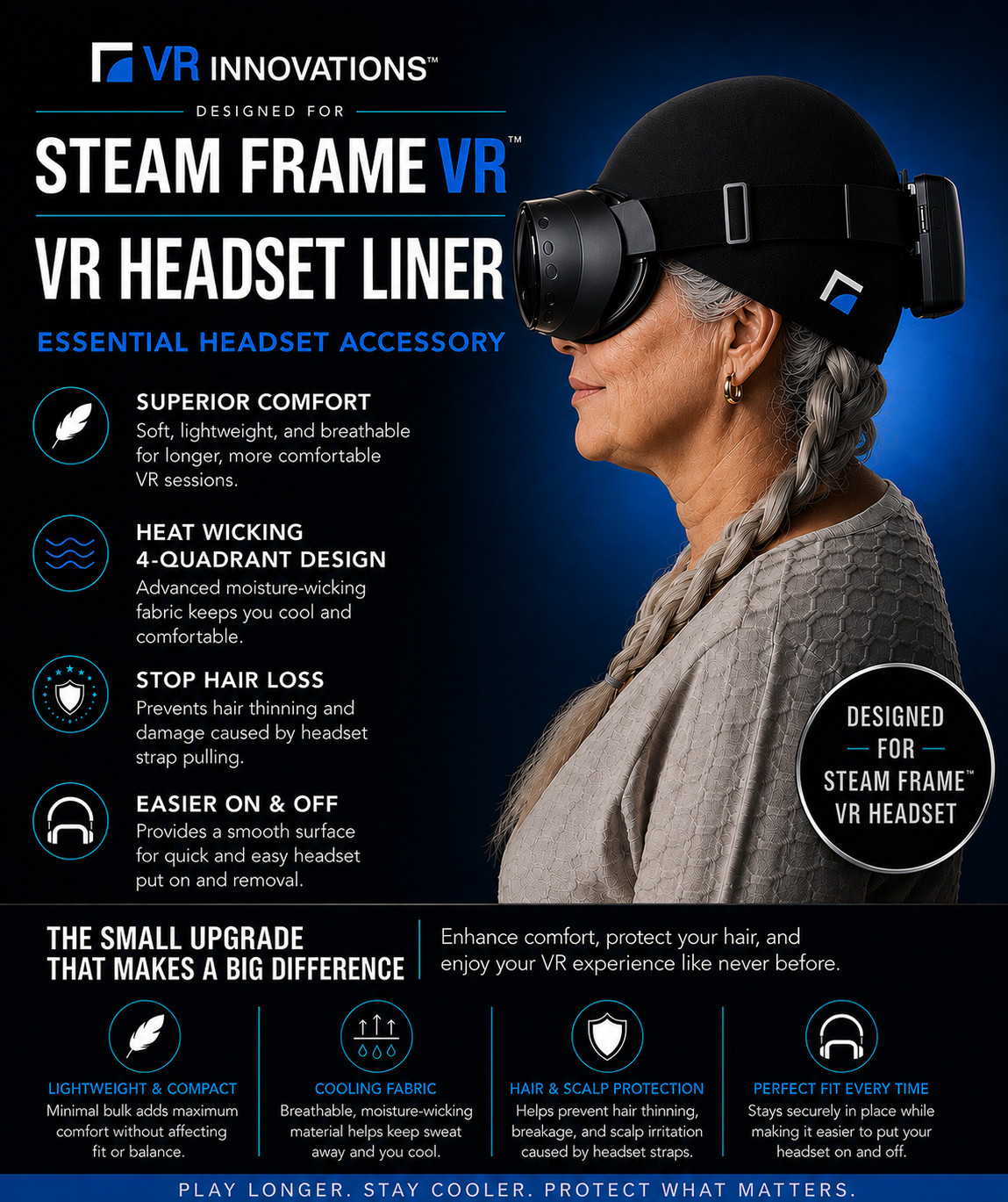 NEW VR HEADSET LINER FOR STEAM FRAME VR HEADSET - #1 MOST ESSENTIAL VR ACCESSORY