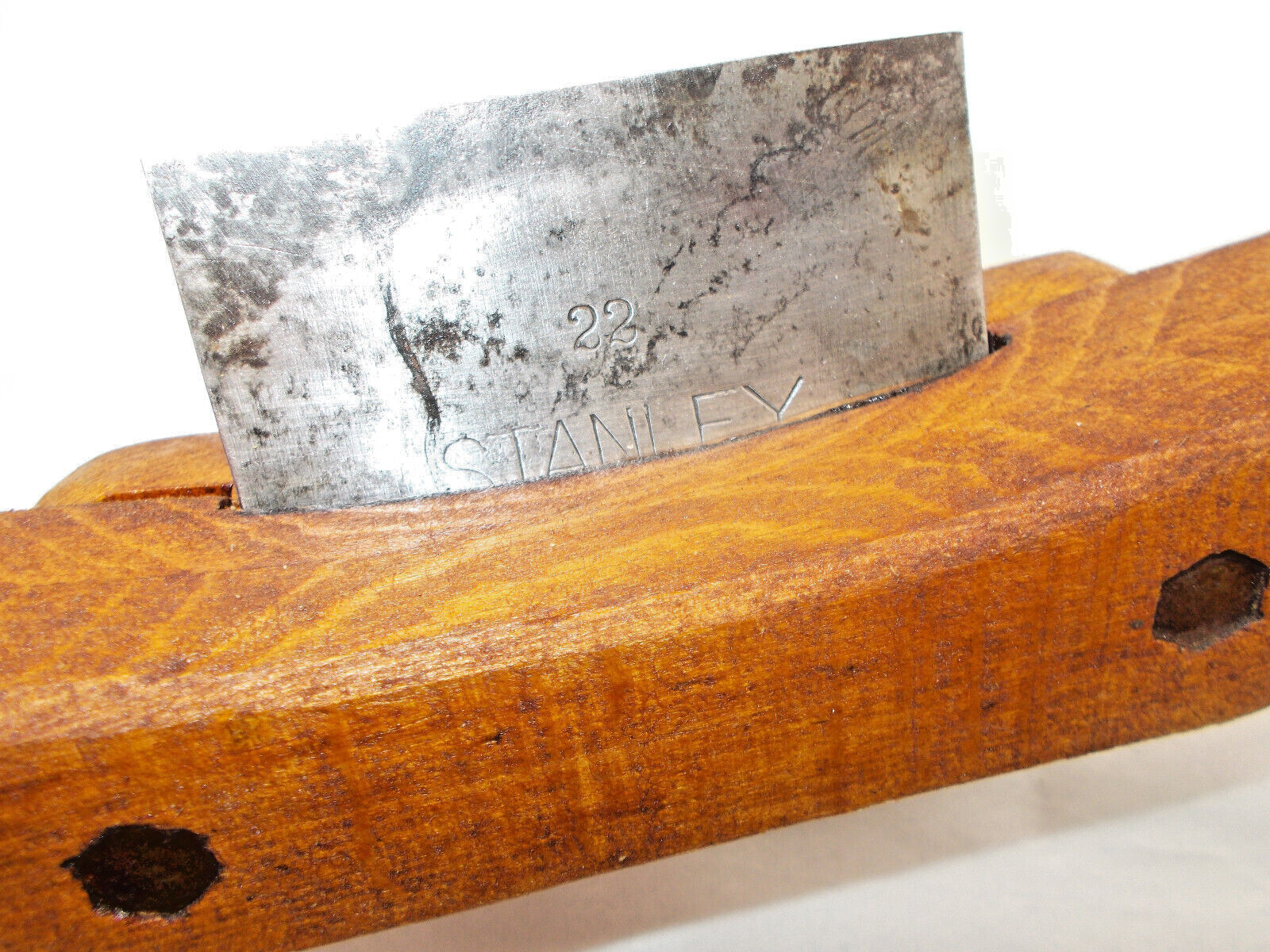 Scraper Made by a Woodworker using a Stanley No. 22 Plane (2-27/32") Blade, USA