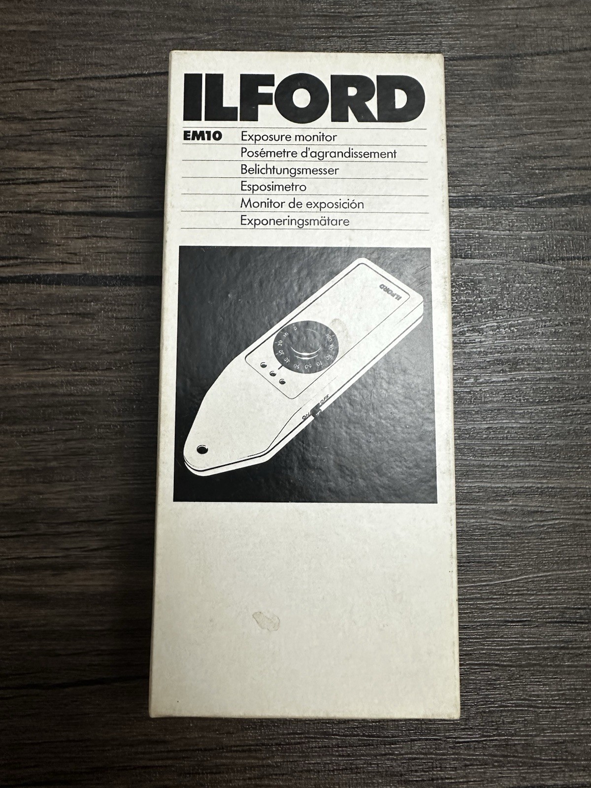 VINTAGE ILFORD EM10 Enlarging Exposure Monitor Darkroom Meter - Made in England