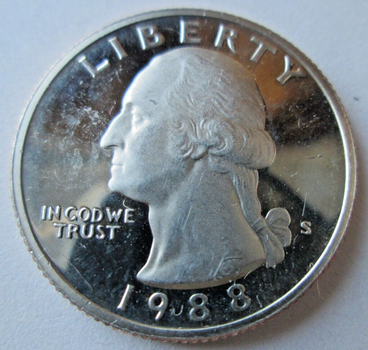 1988-S WASHINGTON DCAM PROOF (IMPAIRED), MS++ DETAILS, CIRCULATED