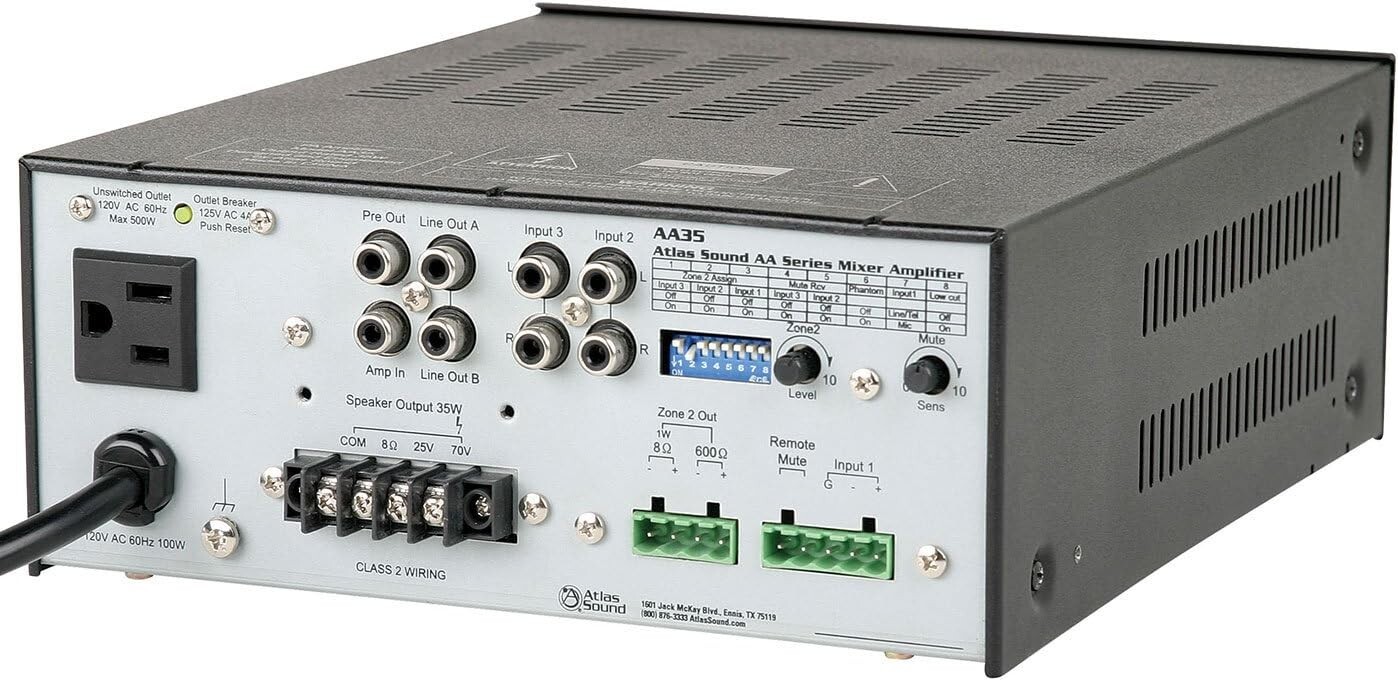*OPEN BOX* Atlas Sound AA35 35W Mixer-Amplifier