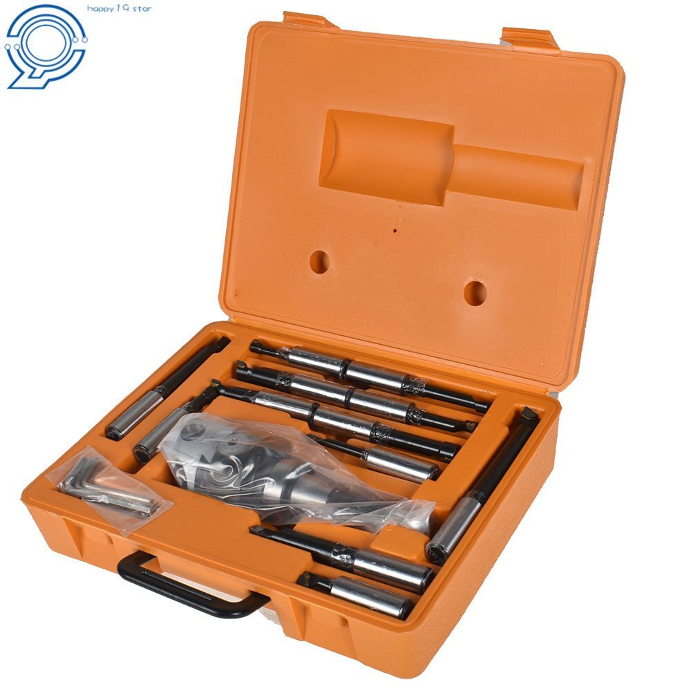 3" Boring Head R8 Shank 12Pcs 3/4" Carbide Boring Bar Set For Milling