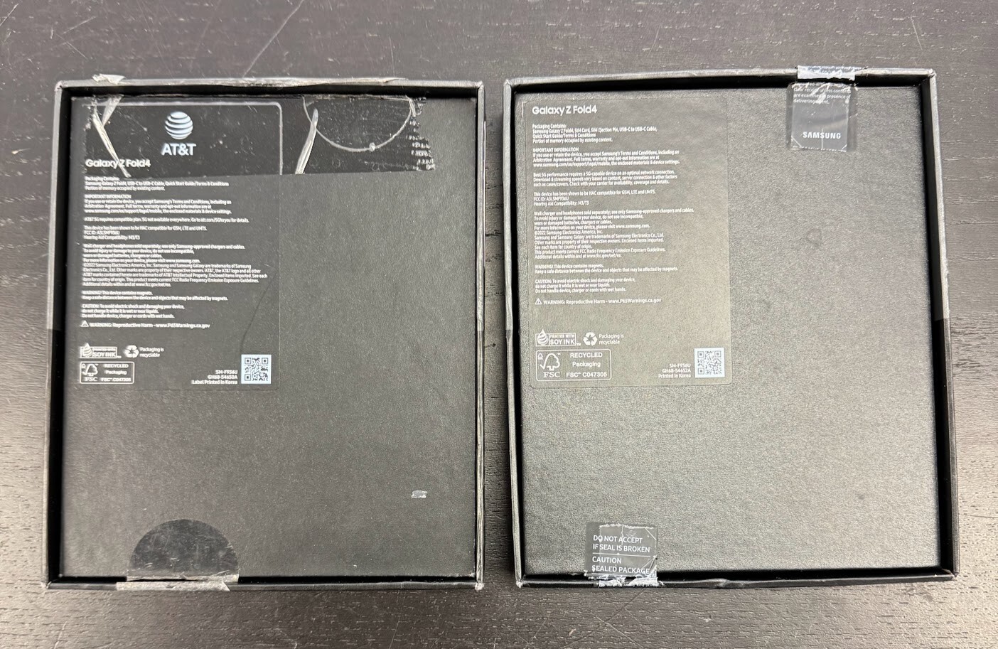 Samsung Z Fold 4 Empty Box (no phone or accessories)