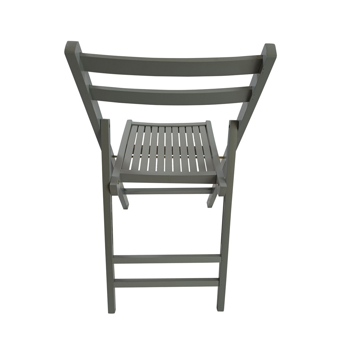 Set of 4 Folding Chair Event Chair Furniture Slatted Wood Gray